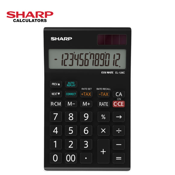 Sharp Semi - Desktop Calculator  EL-128C
